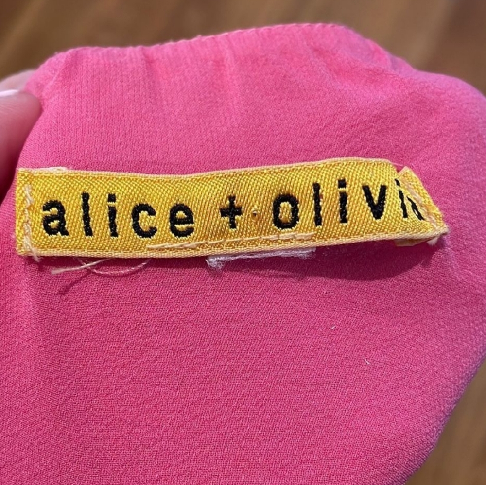 Alice + Olivia Silk Floral Halter Mini Dress - Picture 6 of 7